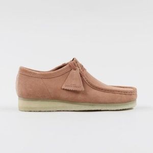 pink suede wallabees